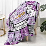Blanket for Son Gifts, “Sending you a big HUG”, From Parents, Birthday, Christmas, Graduation, Inspirational Motivational