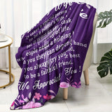 Blanket for Pastor's Wife Gifts - We Appreciate You! - From Congregation, Birthday, Christmas, Everyday Encouragement, Inspirational Theme