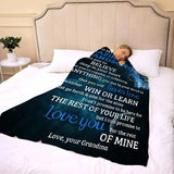 Gifts for Grandson Blanket - To My Amazing Grandson I Want You to Believe Deep in Your Heart,” From Grandma, Birthday, Graduation, Everyday Encouragement, Inspirational