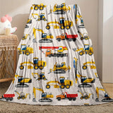 Blanket for Son Gifts, “I Love You More Than All The Construction Vehicles In The World”, From Parents, Birthday, Christmas, Everyday Encouragement, Motivational