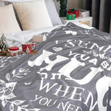 Blanket for Son Gifts, “Sending You a Big Hug So It’s There When You Need It”, From Mom Dad, Birthday Christmas Encouragement, Inspirational