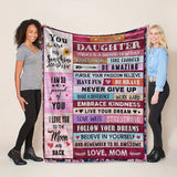 Blanket for Daughter Gifts - You Are My Sunshine I Am So Proud of You I Love You to the Moon and Back,” From Mom, Birthday Christmas Graduation Everyday Encouragement, Inspirational Motivational