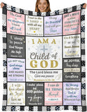 Blanket for Son Gifts, “I AM a Child of GOD”, From Mom Dad, Birthday, Christmas, Graduation, Everyday Encouragement, Inspirational