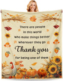 Blanket for Son Gifts, "There are people in this world who make things better wherever they go Thank you for being one of them", From Mom Dad, Birthday, Christmas, Graduation, Inspirational