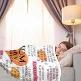 Blanket for Mom Gifts, “Mom Daily Affirmations”, From Daughter or Son, Birthday Christmas Everyday Encouragement, Inspirational