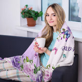 Blanket for Daughter Gifts, “God says you are”, From Mom Dad, Birthday Christmas Graduation Holiday, Inspirational Motivational