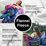 Blanket for Son Gifts, “I Am a Child of God”, From Mom Dad, Birthday, Christmas, Graduation, Inspirational Motivational
