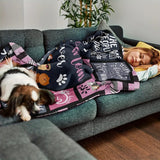 Blanket for Dog Mom Gifts - Best Dog Mom Ever,” From Mom Dad, Birthday Christmas Everyday Encouragement, Inspirational Motivational