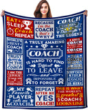 Blanket for Coach Gifts, “A Truly Amazing Coach Is Hard to Find Difficult to Leave and Impossible to Forget”, From Team, Birthday, Christmas, Inspirational