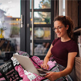 Gift for Cat Lover Blanket - Just a Girl Who Loves Cats - From Family, Birthday, Christmas, Everyday Encouragement, Inspirational, Motivational