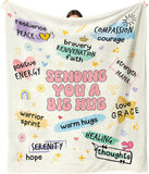 Blanket for Son Gifts, “Sending You a Big Hug”, From Parents, Birthday, Everyday Encouragement, Motivational Inspirational