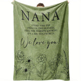 Gifts for Nana Blanket - Every Time You Snuggle This Blanket, Feel The Warmth Knowing It's A Big Hug From Us. We Love You! - From Family, Birthday Christmas Holiday, Inspirational