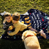 Blanket for Son Gifts, “I’d Rather Be Running”, From Mom Dad, Birthday Christmas Graduation Holiday, Inspirational Motivational