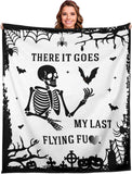 Blanket for Son Gifts, “There It Goes My Last Flying Fu❤️”, From Parents, Birthday, Christmas, Graduation, Motivational Inspirational
