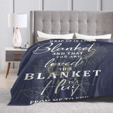 Blanket for Son Gifts, “Wrap Up in This Blanket and Know You Are Loved, This Blanket Is a Hug From Me to You”, From Parents, Birthday, Christmas, Graduation, Inspirational