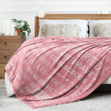 Gifts for Son Blanket, “You Are Loved, Supported, Brave, Courageous, Strong”, From Mom Dad, Birthday, Christmas, Encouragement, Inspirational