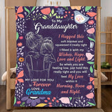 Gifts for Granddaughter Blanket - My Love for You is Forever Love, Grandma - From Grandma, Birthday, Christmas, Everyday Encouragement, Inspirational Love