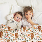 Gifts for Daughter Blanket, “You Are Wild and Free”, From Mom Dad, Birthday, Christmas, Graduation, Inspirational Motivational