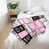 Blanket for Teacher Gifts, “Best Teacher Ever”, From Student, Birthday Christmas Graduation Holiday, Inspirational Motivational