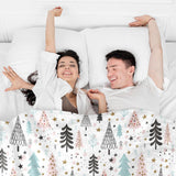 Blanket for Son Gifts, “Merry Christmas Trees”, From Parents, Christmas Birthday Holiday, Inspirational