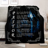 Gifts for Pastor Blanket - PASTOR Is for the-Preacher God called you to be - From Church Family, Christmas, Graduation, Everyday Encouragement, Inspirational Motivational