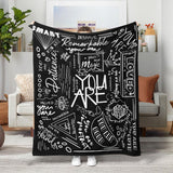 Gifts for Son Blanket, “You Are Remarkable, You Are Brave, You Are Magic”, From Mom Dad, Birthday, Christmas, Graduation, Inspirational