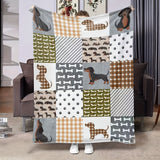 Gift for Dog Lover Blanket - Dachshunds Bring Endless Joy - From Pet Owner, Birthday, Christmas, Everyday Encouragement, Inspirational
