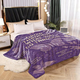 Blanket for Son Gifts, “Grow Through What You Go Through”, From Mom Dad, Birthday Christmas Graduation Holiday, Inspirational Motivational