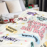 Blanket for Son Gifts, “Sending You a Big Hug”, From Parents, Birthday, Everyday Encouragement, Motivational Inspirational