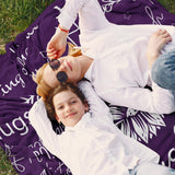 Blanket for Son Gifts, “POSITIVE Thinking of You Joyful Strength Healing”, From Mom Dad, Birthday Christmas Graduation, Inspirational Motivational