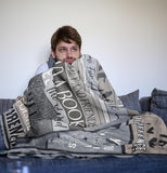 Blanket for Retirement Gifts, “Retirement Rules: Happy Retirement”, From Family Friends, Birthday Christmas Holiday, Inspirational Theme