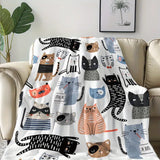 Gifts for Cat Lovers Blanket, "Cats Are My Favorite People", From Parents, Birthday, Christmas, Everyday Encouragement, Inspirational