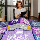 Blanket for Cousin Gifts, “Best Cousin Ever”, From Family, Birthday, Christmas, Graduation, Inspirational Motivational