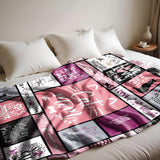 Blanket for Cat Mom Gifts, "Cat Mom", From Daughter Son, Birthday Christmas Holiday Everyday Encouragement, Inspirational