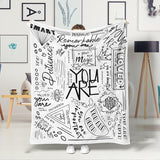 Gifts for Son Blanket, “You Are Remarkable, You Are Brave, You Are Magic”, From Mom Dad, Birthday, Christmas, Graduation, Inspirational