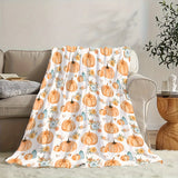 Blanket for Son Gifts, “Pumpkin Patch Blessings”, From Mom Dad, Birthday Christmas Holiday, Inspirational Theme