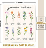 Blanket for Daughter Gifts, “You Are Enough, Loved, Strong, Capable, Never Alone”, From Mom Dad, Birthday, Graduation, Christmas, Inspirational